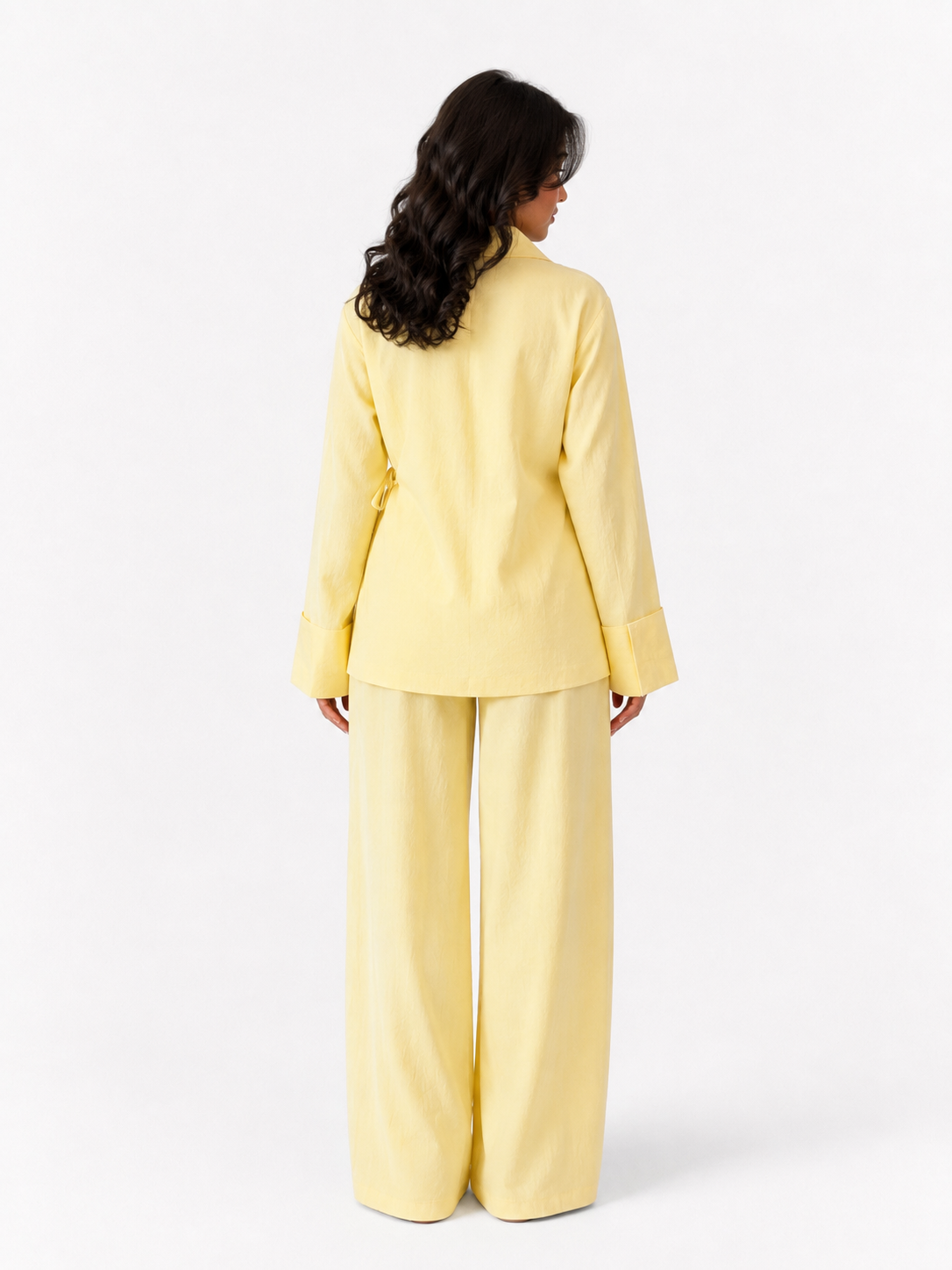 Essential Linen Set – Butter Yellow – masiri women